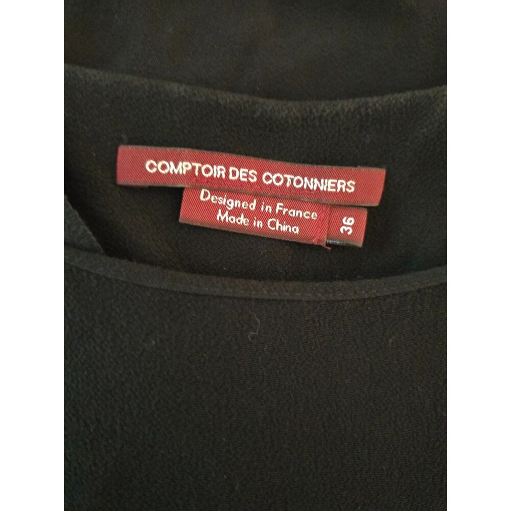 Comptoir Des Cotonniers Black Dress Size 36 Viscose Blend‎ Capsule Classic - Picture 4 of 4